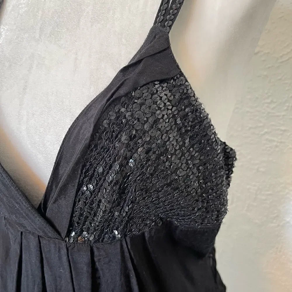 Vintage Free People Embellished 100% Cotton Slip Dress